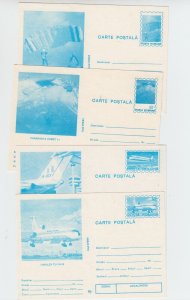 ROMANIA POSTCARDS 1994 AVIATION FLIGHT TUPOLEV PLANE UNUSED POST