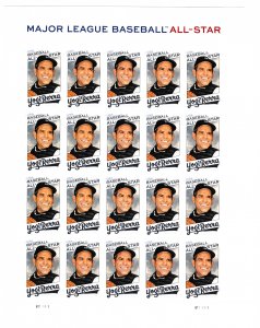 Year of 2021 Sheet of Yogi Berra Self Adhesive Sheet of 20