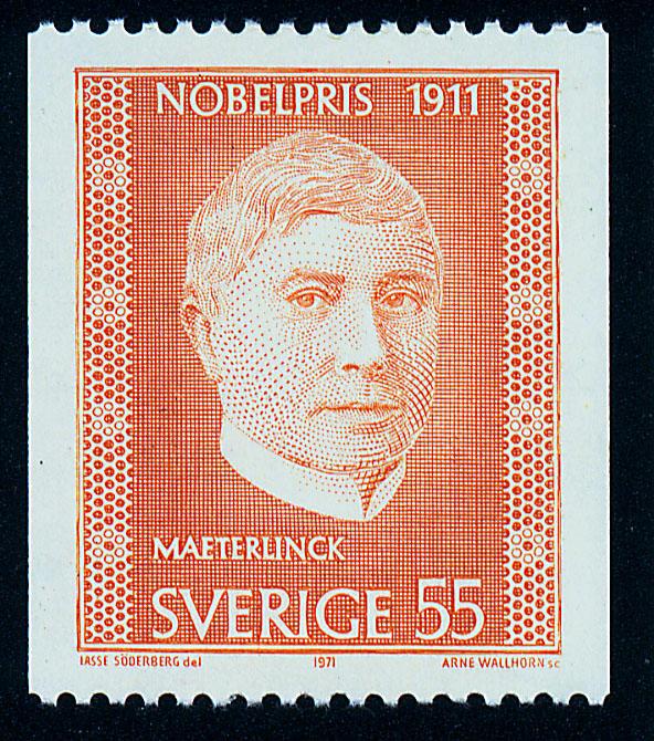 SWEDEN 909, Maurice Maeterlink, Nobel Prize winner, MNH.