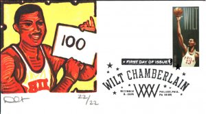 #4950 Wilt Chamberlain Curtis FDC