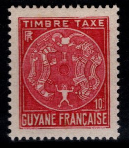 French Guiana Scott J22 MH* postage due stamp