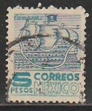 MEXICO 865, $5P 1950 Definitive wmk 279 Used. VF. (1106)