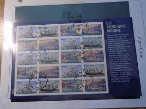 United States  #  4551a  used  complete sheet