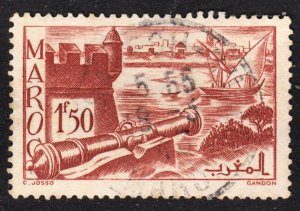 French Morocco Scott 168 F+ used. Lot #B.  FREE...