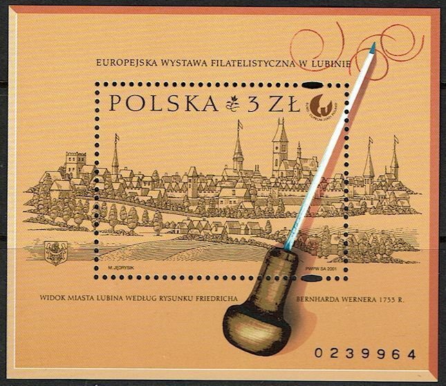 Poland #3602 Perforate MNH - International Philatelic Exhibition (2001)