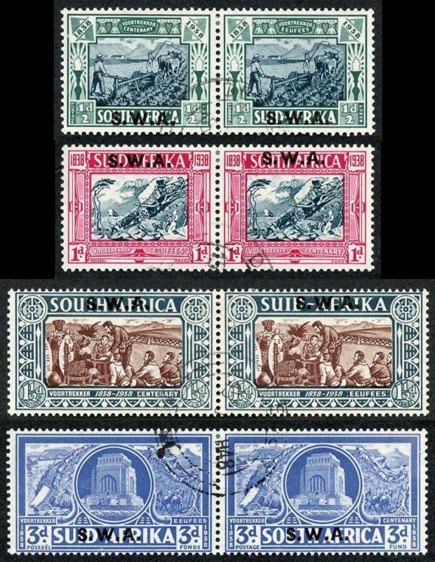 South West Africa SG105/8 Voortrekker Centenary set of 4  Fine used