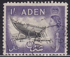 Aden 55a USED 1955 Dhow Building