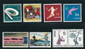 Japan 646-662 SG 775-92 Complete Year Set MNH VF 1958 SCV $8.20