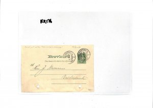 NORWAY RAILWAY Postcard *TPO* Postmark 1907 {samwells-covers} KK176 