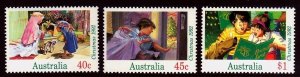 AUSTRALIA Sc 1303-5 NH ISSUE OF 1992 - CHRISTMAS. Sc$3+