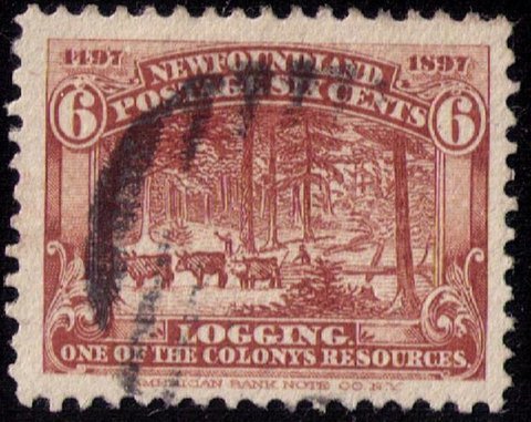 Newfoundland Sc 66 Red Brown Used VF