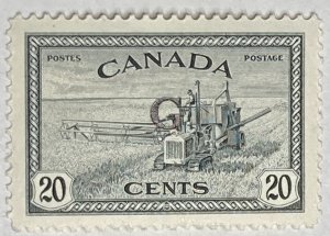 CANADA 1950 #O23 Overprint 'G' in Black Official Stamp - MNH