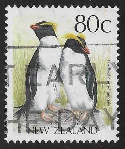 New Zealand #927 80c Birds - Fiorland Crested Penguin