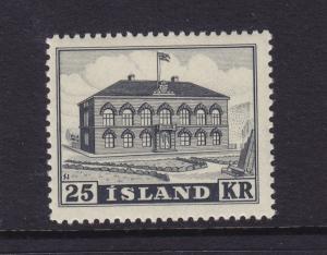 Iceland Scott # 273 VF OG never hinged nice color cv $ 240 ! see pic !