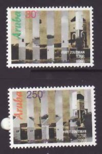 Aruba-Sc#158-9- id5-unused NH set-Fort Zoutman-1998-