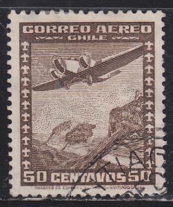 Chile C35 Plane Over Trees 1936