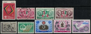 Peru #C174,8-81,90,203-5*/u  CV $4.20