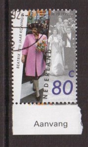 Netherlands   #818  cancelled  1992  Queen Beatrix