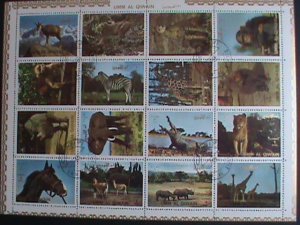 UNN AL QIWAIN STAMP:HISTORY OF OLYMPIC GAMES STAMPS CTO LARGE FULL SHEET VF