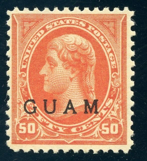 Guam #11, Mint-F-VF-OG-LH W/ PF Cert SCV $350 (DFP 8/17/20)