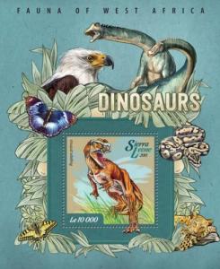 SIERRA LEONE 2015 SHEET DINOSAURS srl15007b