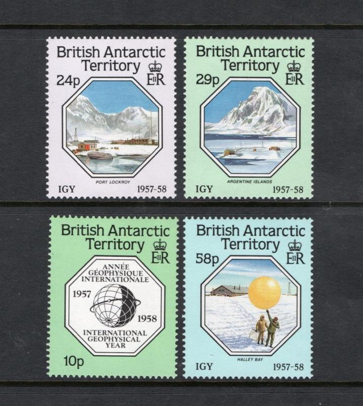 BRITISH ANTARCTIC TERRITORY Sc# 141 - 144  MNH FVF Set-4 IGY Globe