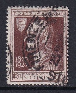 Italy  #190  used 1927 Alessandro Volta  60c