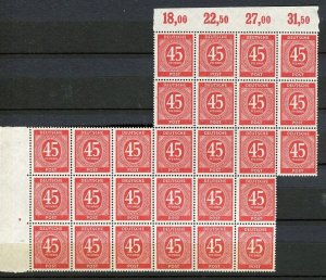 GERMANY; BERLIN RUSSIAN ZONE 1946-48 issue fine MINT MNH LARGE BLOCK