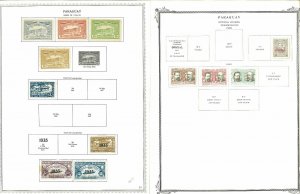 Paraguay 1907-1945 M & U on a MIx of Remaindered Pages. Mpstly Airmails.