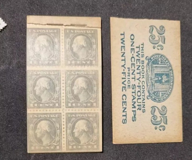 US Bk55. #498e. Not Complete Booklet With 9 Stamps. Not Perfect But Great #1068