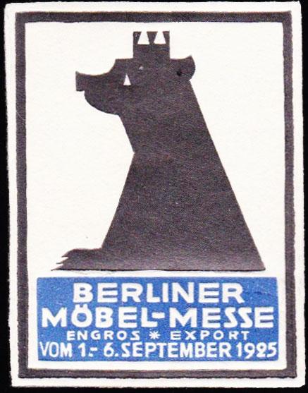 Germany  Berlin Furniture Trade Fair Label Mint never hinged.