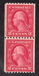 487 Mint,OG,NH... Pair... SCV $65.00