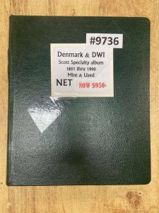 Collections For Sale, Denmark & Danish West Indies (9736) 1851 thru 1990