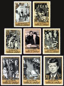 Umm Al Qiwain Mi #30-37 set/8 mnh - 1965 JFK - Kennedy