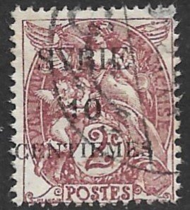 SYRIA 1924 10c on 2c Surcharge Issue Sc 121 VFU