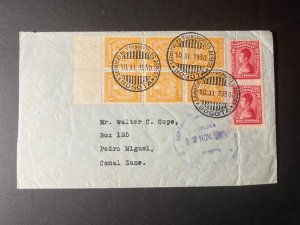 1930 Colombia Airmail Cover Bogota to Pedro Miguel Canal Zone Panama Walter Cope