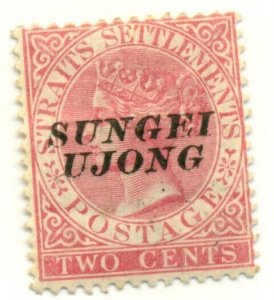 MALAYA SUNGEI UJONG #20, Mint Hinged, Scott $55.00