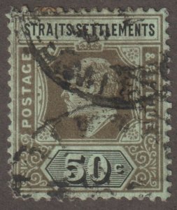 EDSROOM-20689 Straights Settlements 122 Used High Value WK3 Edward VII