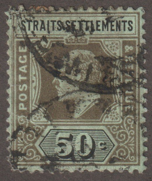 EDSROOM-20689 Straights Settlements 122 Used High Value WK3 Edward VII