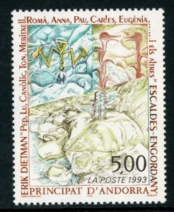 French Colony 1992 Andorra Sculpture Sc # 432 MNH H290 ⭐⭐