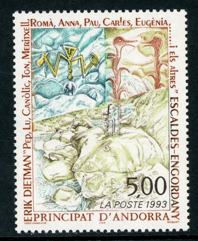 French Colony 1992 Andorra Sculpture Sc # 432 MNH H290 ⭐⭐