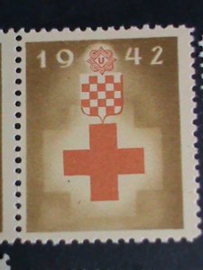 ​1942-CROATIA STAMP-SC#B20-4  CROATIA RED CROSS MNH STAMP RARE-VF VERY FINE