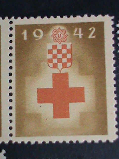 ​1942-CROATIA STAMP-SC#B20-4  CROATIA RED CROSS MNH STAMP RARE-VF VERY FINE