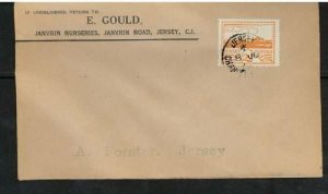 1942 Occupied Jersey  # N6 on Janvrin Nurseries cover