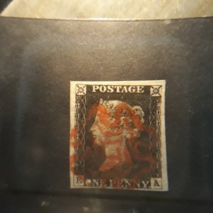 GB 1b Penny Black