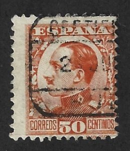 SPAIN Scott #414 Used 50c King Alfanso XIII 2019 CV $1.90