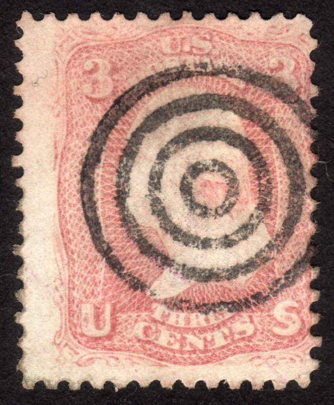 1861, US 3c, Washington, Used, Sc 64b