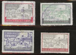 Panama  Scott RA36-39 Used postal tax stamp set