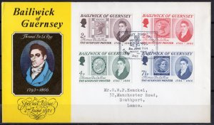 Guernsey 1971 Sc#56/59 THOMAS DE LA RUE Set (4) FDC