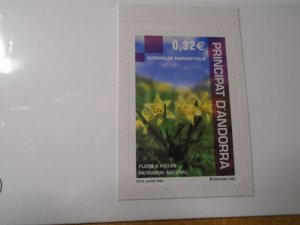 Andorra Spanish  #  346  MNH   Flowers